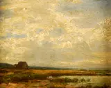 Louis E. Delius, ALONG THE COAST NEAR WESTPORT, (Connecticut), Oil on board