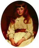 Emily L. Hayward, Francesca, Oil on canvas. - Oval: 30 in. x 25 in