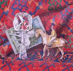 Consulting the Oracle by Dalia Ramanauskas, Ink on paper, sold Dec 2004