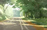 Judy Kitzman, Country Road, Oil on canvas