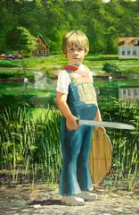 Michael Outside by Daniel O'Sullivan, Oil on canvas, offered Dec 2004