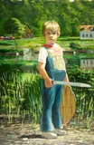 Daniel O'Sullivan, Michael Outside, Oil on canvas