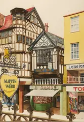 Mary Etta Thorn, English Town, Watercolor