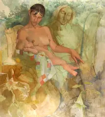 Nursing by Dani Dawson, Mixed media, offered Dec 2004
