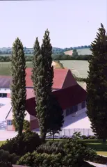Katherine Alice Bleser, Outbuildings at Sissinghurst, Oil on canvas
