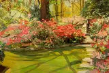 John Manship, Azalea Garden, Oil on canvas