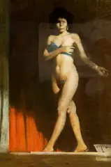 Burt Silverman, Ritual Dance, Pastel