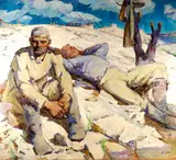A. Suchov, After the Battle of Sebastapol, Oil on canvas
