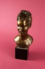 Malvina C. Hoffman, Portrait of Woman, Bronze. - Height 18 in