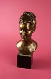 Malvina C. Hoffman, Portrait of Woman, Bronze. - Height 18 in
