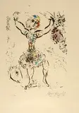 Marc Chagall, Dancing Woman, Color lithograph