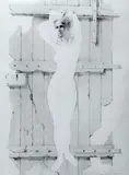 Jean-Paul Cleren, Porte Trouée, Graphite on paper