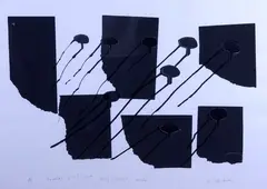Menashe Kadishman, Happy Peasach, Lithograph