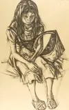Francis de Erdely, Seated Girl with Basket