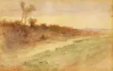 James Taylor Harwood, Utah Landscape, Watercolor on paper