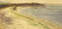Alexandre Benois, Coast of France, Watercolor
