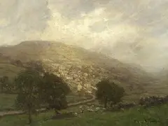 Country Landscape by Kenneth Teesdale, Oil on canvas, sold Dec 2004