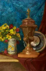 Nature Morte by Eugène Henri Cauchois, Oil on canvas, sold Dec 2004