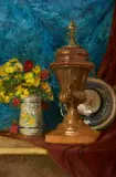 Nature Morte by Eugène Henri Cauchois, Oil on canvas, sold Dec 2004