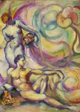 Louise Pershing, Untitled, NUDE FIGURES, oil on canvas