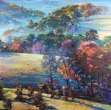 Howard Behrens, #82 Landscape, Oil on canvas