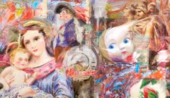 Paul Rousso, Supper Club Girls, Mixed media