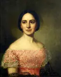 George Peter Alexander Healy, Portrait of a New Jersey Lady with Lace Collar, Oil on canvas