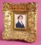 Anson Dickinson, Charles Tiernan, 1825: a Portrait Miniature, Watercolor on ivory