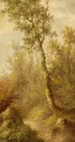 Joseph Rusling Meeker, Landscape with Stream, Oil on canvas