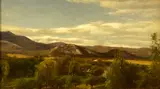 William Hart, Landscape with Mountain Valley, Oil on canvas, signed lower right