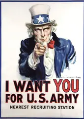 James Montgomery Flagg, I Want You for U, Color lithograph