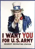 James Montgomery Flagg, I Want You for U, Color lithograph