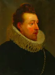 Untitled by Continental School, GENTLEMAN WITH A LACE COLLAR, oil on canvas, offered Mar 2005