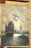 A. M. Kenseth, View of Parliament from the Thames, Oil on canvas