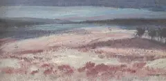 Elizabeth Bridge, Moorland, Oil on board