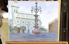 Sylvia Gardette, CITY SCENES AND LANDSCAPES: FIVE WORKS, three are signed, Oil on canvas