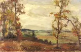 Otto Scheinhammer, Trees in Late Autumn, Oil on canvas