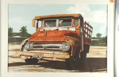 Columbian School, The Old Truck, Watercolor