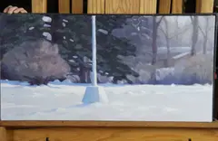 John Putnam, Lamp Post, Oil on canvas