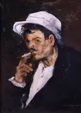 John Grabach, Who Cares, Oil on board