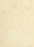 Pablo Picasso, Dancers, Etching