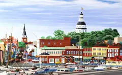 Spencer Ellis, "Ego Alley," Annapolis, Oil on canvas