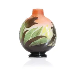 Cameo glass vase by Émile Gallé, sold Oct 2024