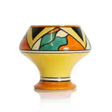 Clarice Cliff, 'Double V' pattern pottery vase