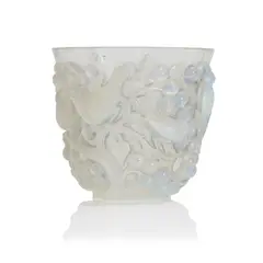 'Avalon' vase by René Lalique, 1927, opalescent glass, sold Oct 2024