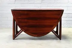 Niels Koefoed, Danish 'Oval Klap' rosewood dining table, 1966