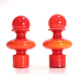 Per Lütken, Pair of 'Carnaby' glass vases, c.1970