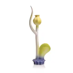 Richard Slee, Earthenware vase, c.1989, glazed in yellows and blues