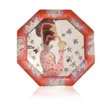 Ralph Adron, Untitled, 1979, gouache on a found octagonal wall mirror 33cm square