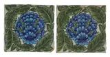 William De Morgan, Pair of 'Cavendish' tiles